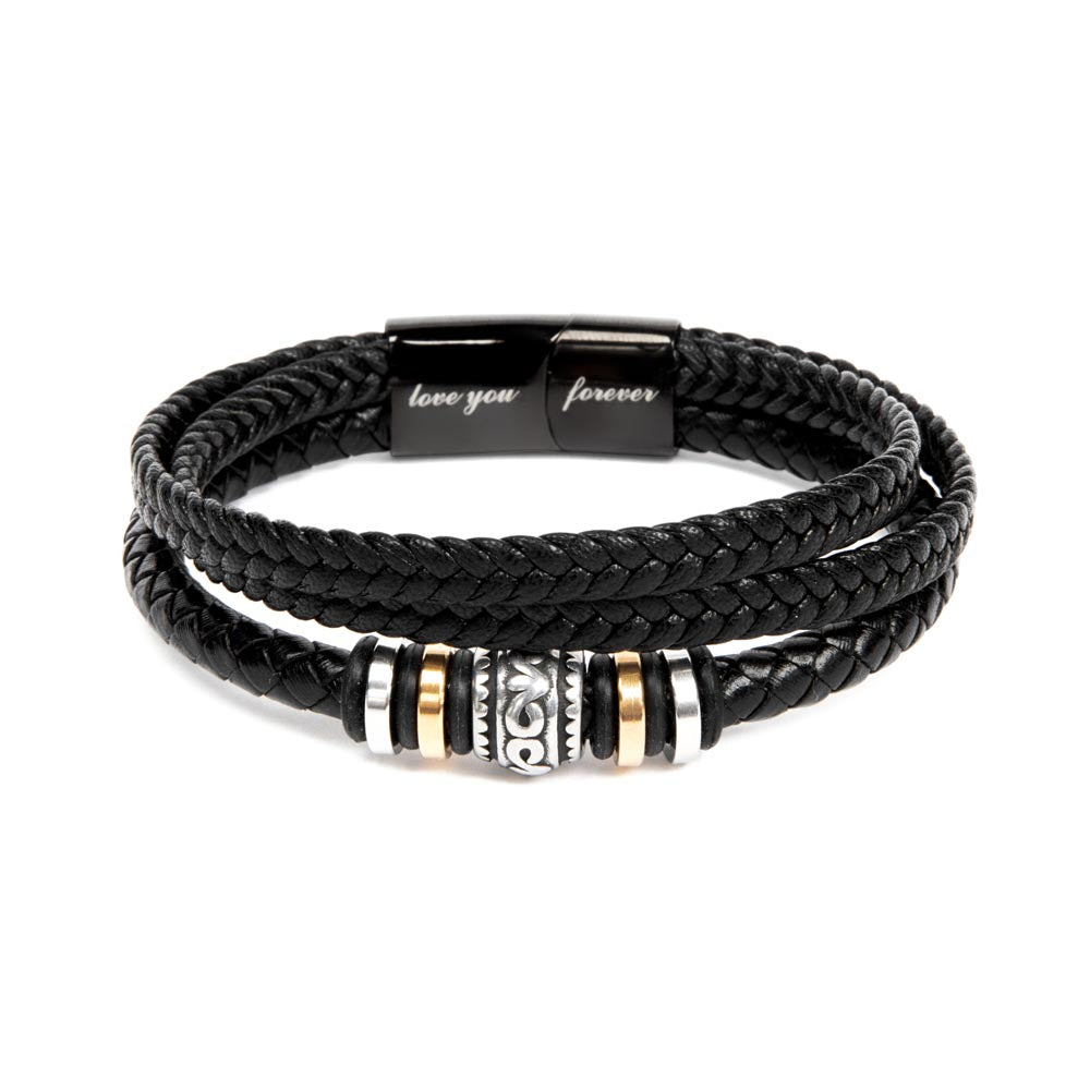 To My Husband | I Love You The Most - Men's "Love You Forever" Bracelet