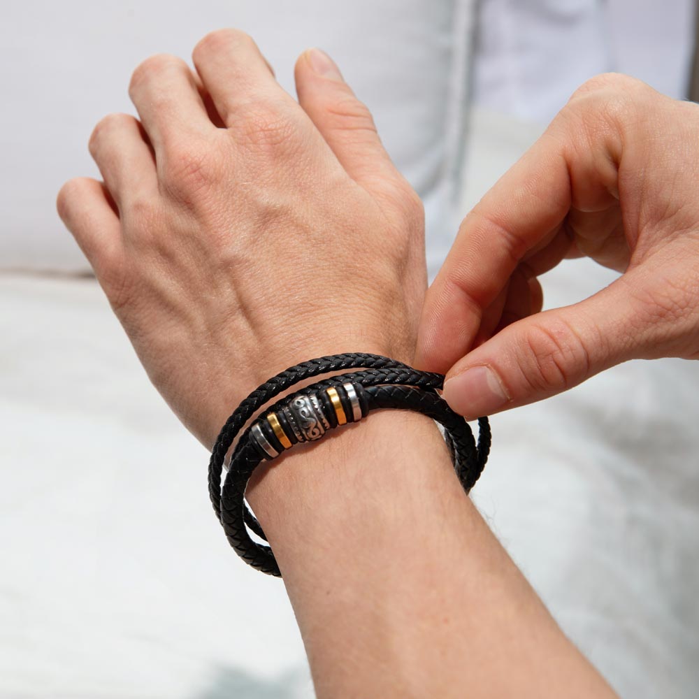 To My Husband | I Love You The Most - Men's "Love You Forever" Bracelet