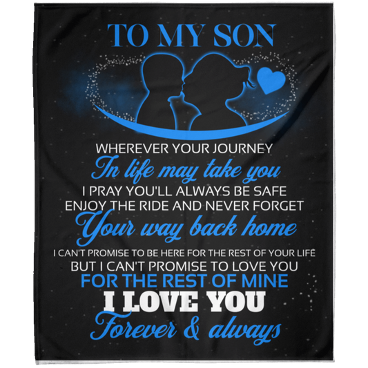 To My Son | FLM Arctic Fleece Blanket 50x60