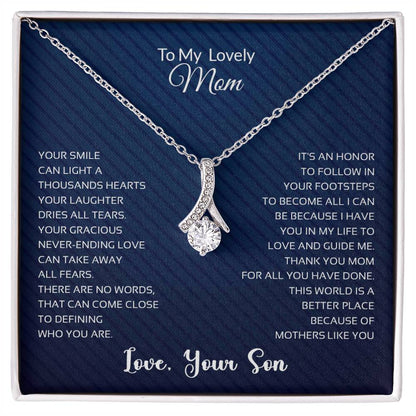 To My Lovely Mom | Thank You - Alluring Beauty necklace