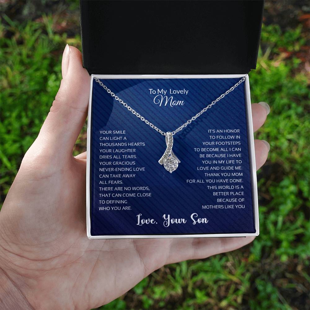 To My Lovely Mom | Thank You - Alluring Beauty necklace