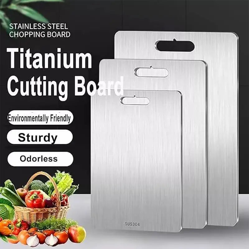 100% Pure Titanium Master Cutting Board